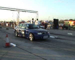 Audi S2 Coupe Vs. Chevy Caprice Coupe 8.2 V8 Drag Race