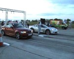 Chevrolet Corvette Z06 [12.1@196] Vs. BMW 130 Turbo Drag Race