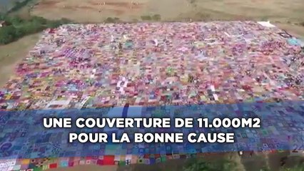 Une couverture de 11.000 m2 au crochet pour la bonne cause