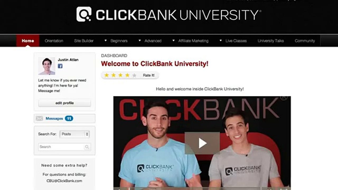 ClickBank University || CBU Beginner Section Roadmap