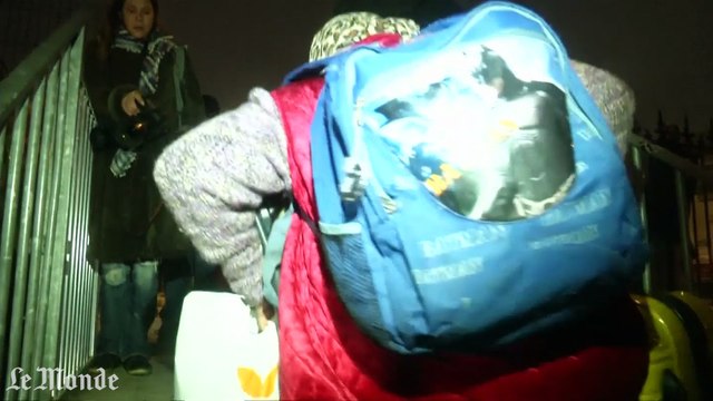 Éva cuation d'un camp de roms dans le nord de Paris