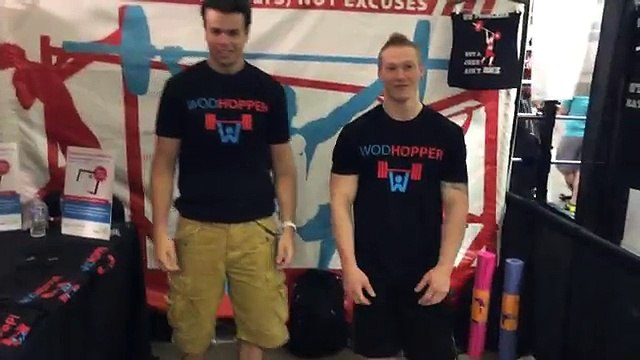 Elvis Kranski BossFit at the WODHOPPER Booth @ CrossFit Central Regionals!