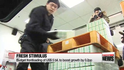 Korea to expand budget frontloading to prop up economy