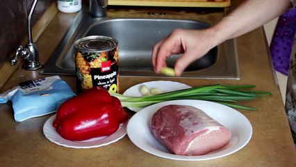 Свинина с ананасами (по - гавайски)