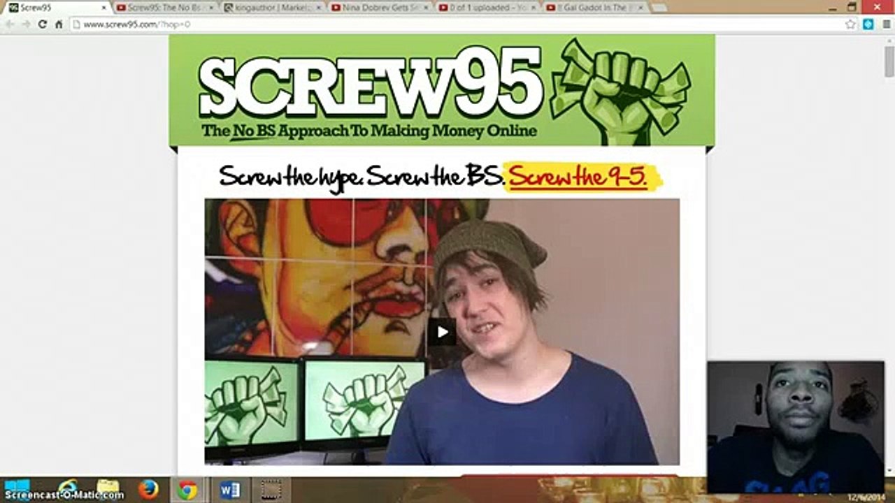 Screw95: The No Bs Approach To Building Wildly Profitable Niche Sites!