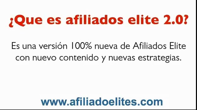 ¿[Afiliados Elite 2.0] Que es? y ¿Por Qué Reemplozo a la versión de Afiliados Elite?