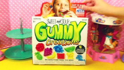 GUMMY BEAR CANDY MAKER Sweet & Sour Gummy Creations Treats & Surprise Gummy Bear Toys