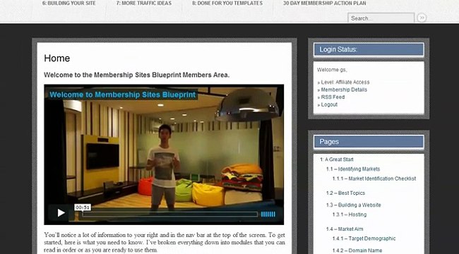 ***Seven Exclusive Bonuses + Membership Sites Blueprint Member's Area Review***