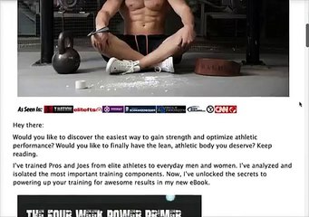 The Four Week Power Primer By Eric Bach Review - Does It Work?