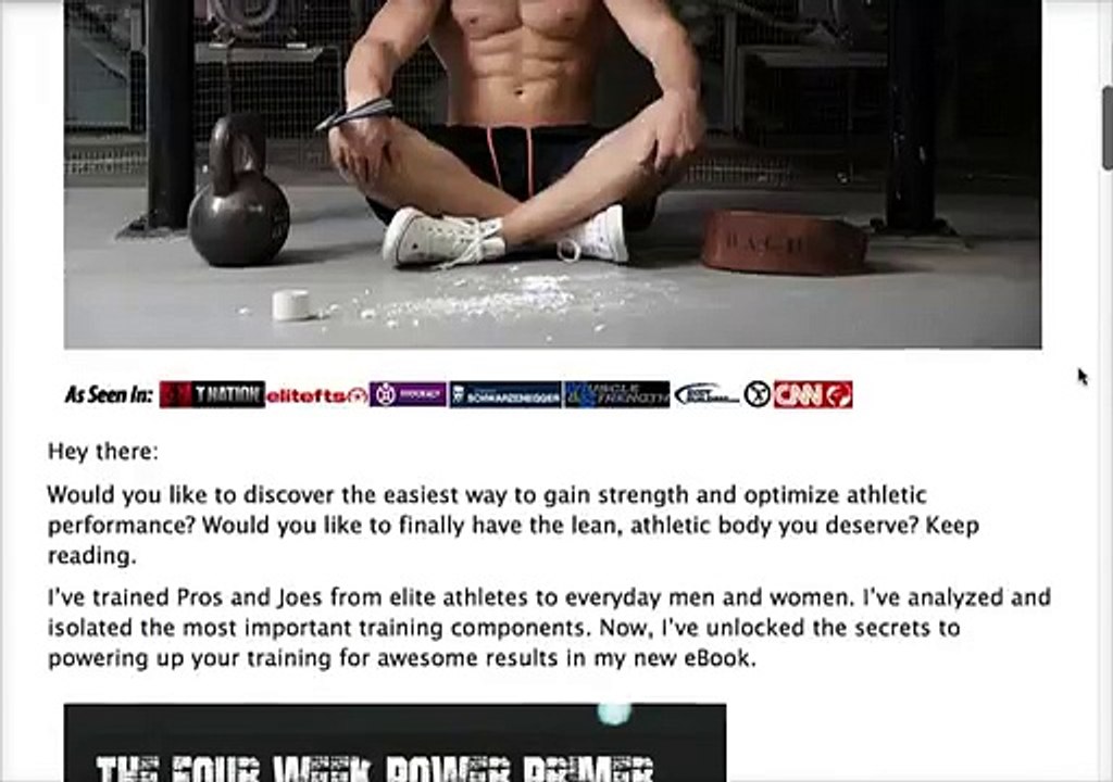 The Four Week Power Primer By Eric Bach Review - Does It Work?