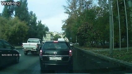 Accident de vélo complètement fou...