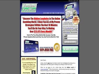 Ultimate Betting Systems - 15 Hidden Secretsloopholes Are Revealed!