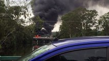 Truck explosion in Queensland, Australia