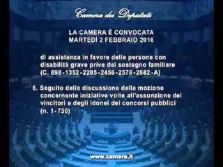 Roma - Camera - 17^ Legislatura - 560^ seduta (02.02.16)