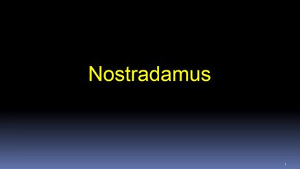 Quatrain 1 - Centurie 3