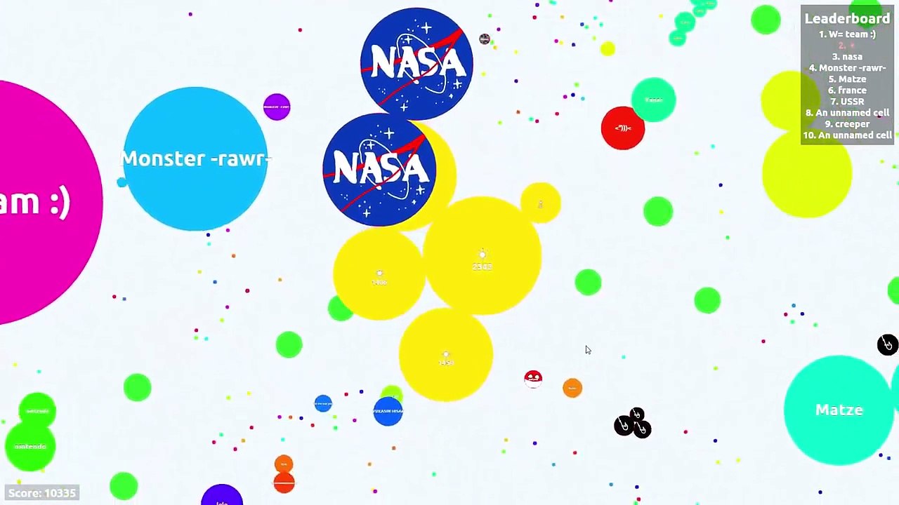 Agar.io Compilation - Beating Teams