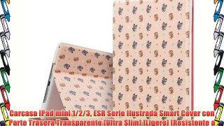 Carcasa iPad mini 1/2/3 ESR Serie Ilustrada Smart Cover con Parte Trasera Transparente [Ultra