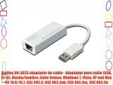 Digitus DN-3023 adaptador de cable - Adaptador para cable (USB RJ-45 Macho/hembra Color blanco