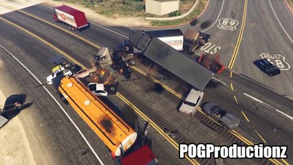 Best Car Crash Compilation #6 In Grand Theft Auto 5 (GTA V)