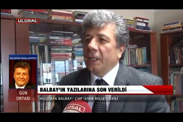 Mustafa Balbay'dan Ulusal Kanal'a  önemli açıklamalar
