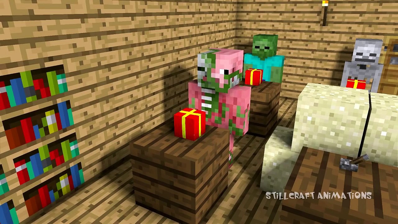 Monster School- Christmas - Minecraft Animation