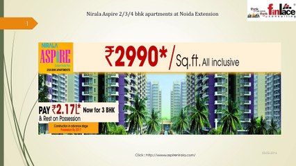 Nirala Aspire  2/3/4BHK Affordable Homes in Noida Extension