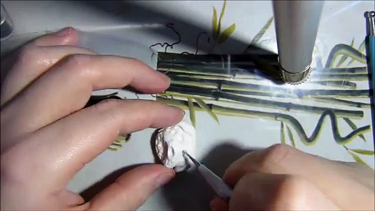 bichon frise- polymer clay dog tutorial / time lapse