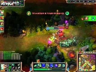 (리그오브레전드) 잘하는 영상은 아니지만 악어랑싸우기 양띵TV후추