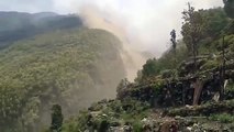 Nepal Earthquake April 25 2015 - Mountains collapse one after another