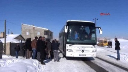 Asansör Faciasında Ölen 3 İşçi Diyadin'de Toprağa Verildi
