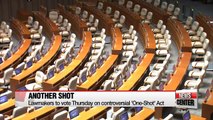 Lawmakers to vote Thursday on controversial 'One-Shot' Act