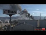 Tüpraş'taki yangından ilk görüntüler