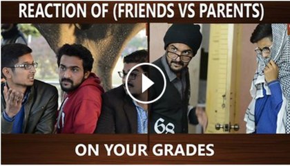 KhujLee Vines - Reaction of (Friends vs Parents) on your Result