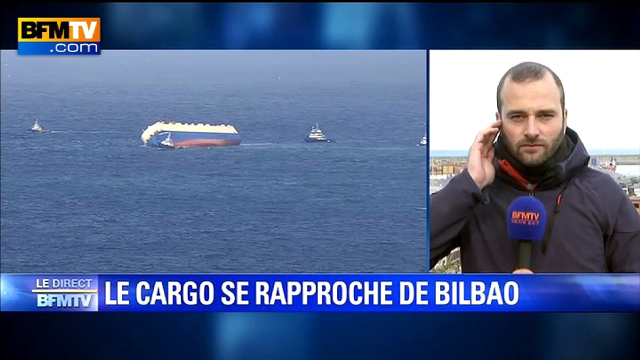 Le cargo Modern Express se rapproche de Bilbao en Espagne
