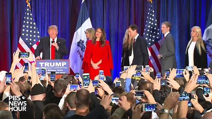 Donald Trump 'honored' by second-place finish in Iowa
