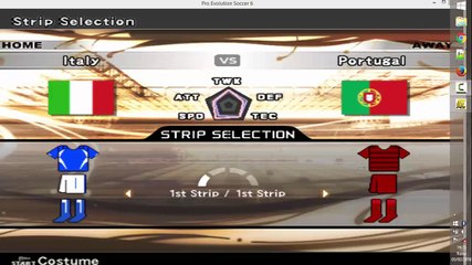 pes 2006 italy vs portugal