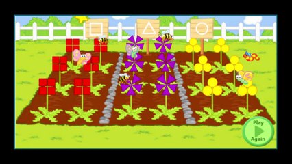 Sesame Street Tellys Shape Garden Cartoon Animation PBS Kids Game Play Walkthrough
