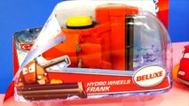 Disney Pixar Cars Frank Hydro Wheels Deluxe Fire Truck Red and Mack Water Racing Car Toys