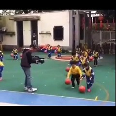 Little Kids Playing Basketball Like a Professional Players -Npmake