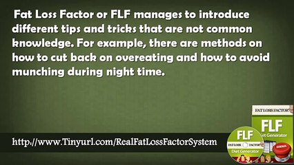 Fat Loss Factor System And Fat Loss Factor Program Does It Work