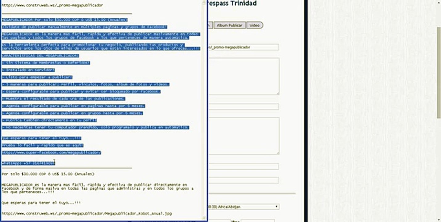 MEGAPUBLICADOR - Metodo para programar las publicaciones