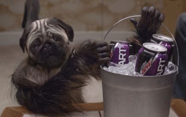 Mtn Dew Kickstart "Puppymonkeybaby" Super Bowl 2016 Commercial