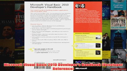 Download PDF  Microsoft Visual Basic 2010 Developers Handbook Developer Reference FULL FREE