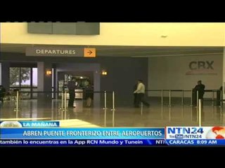 Inauguran primera terminal aérea binacional que permite cruzar la frontera entre México y EE.UU.