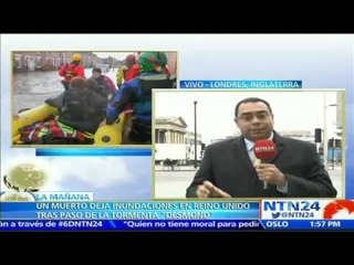 Fuerte temporal afecta el norte Inglaterra y cobra la vida de un hombre hasta el momento