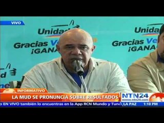 “Son 112 diputados con actas en mano, no hay improvisaciones”: Torrealba sobre Parlamentarias