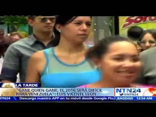 Analistas políticos y económicos consideran que situación venezolana en 2016 continuará "difícil"