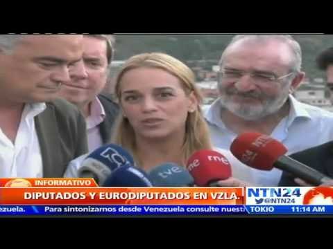Mitzy Capriles y Lilian Tintori reciben a eurodiputados que observarán jornada electoral en Vzla.