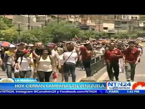 Con eventos del oficialismo y oposición, se cierran campañas políticas previas al 6D en Venezuela