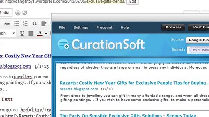 CurationSoft.com - Drag and Drop Options